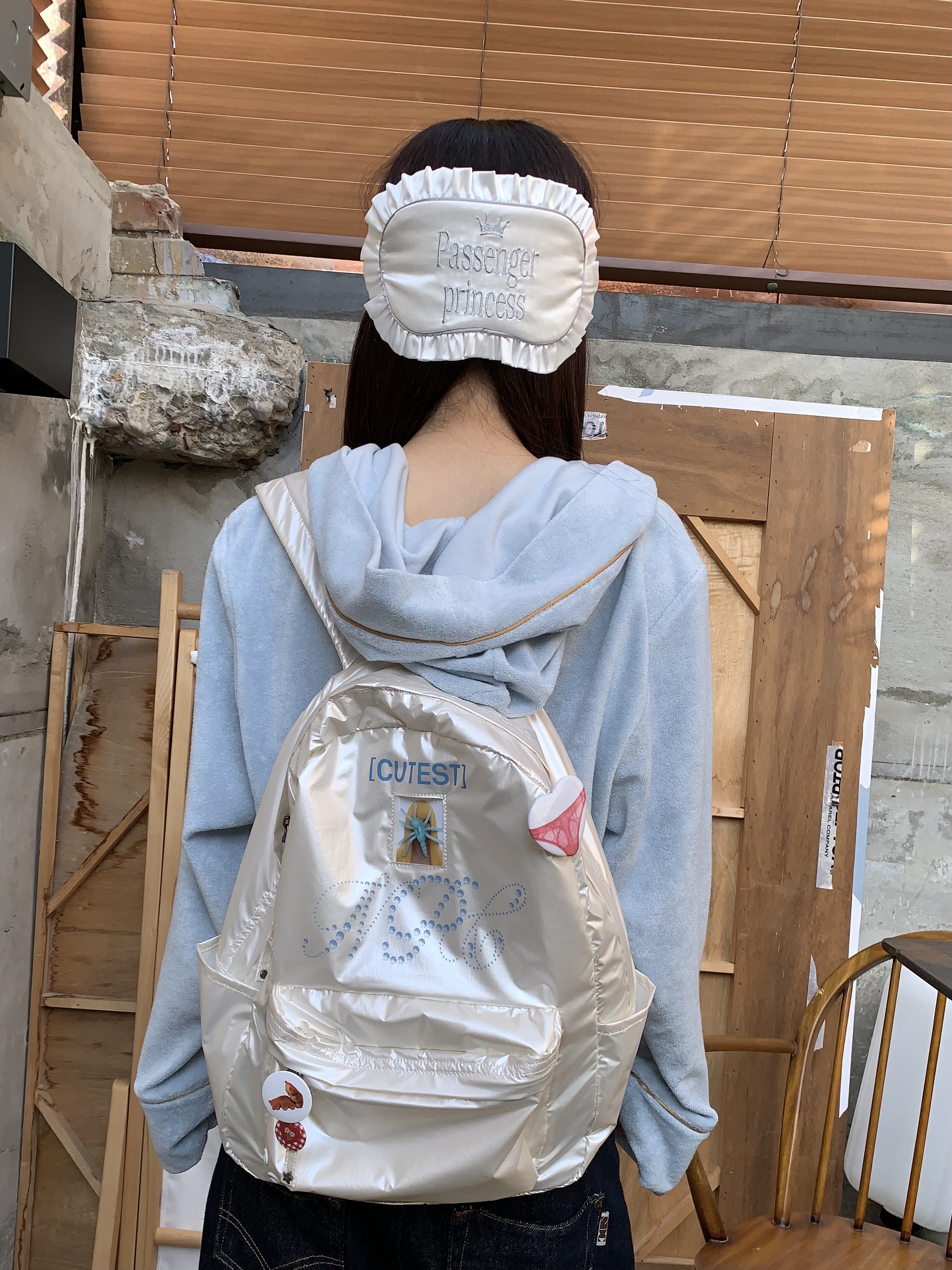 Passenger Eye Mask Pouch White(Princess) – SCULPTOR JAPAN