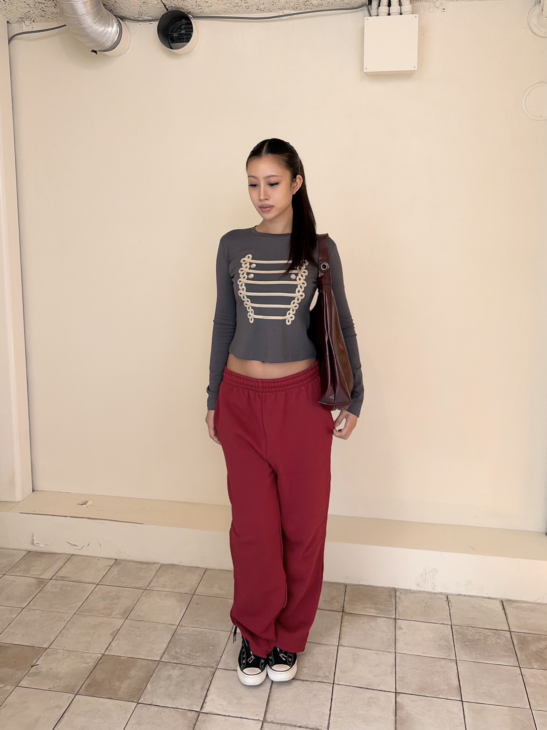 Napoleon Stud Sweatpants Red – SCULPTOR JAPAN